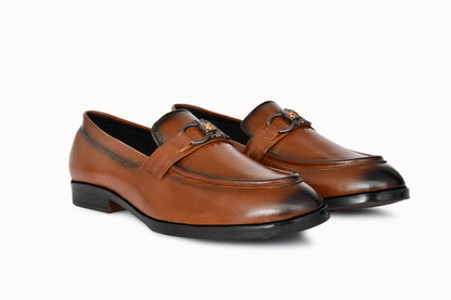 Classic Slip-on for Men with Horse Shoe Buckle | Tan