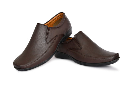 Neat Slit Clean Look Moccasins for Men | Coffee