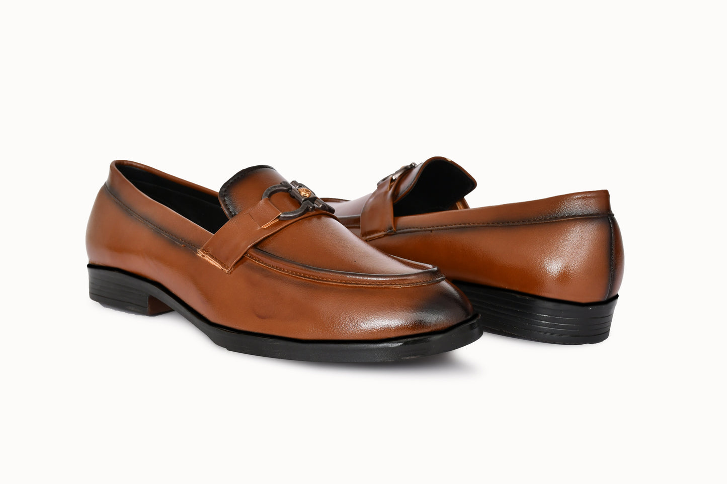 Classic Slip-on for Men with Horse Shoe Buckle | Tan