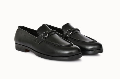 Classic Slip-on for Men with Braided Buckle | Black