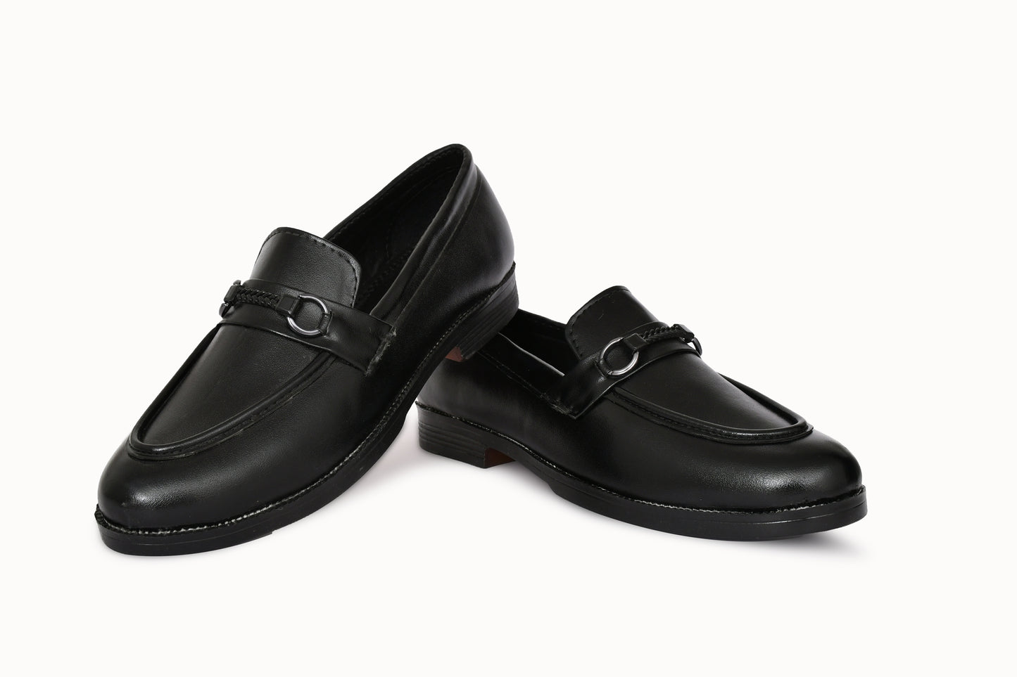 Classic Slip-on for Men with Braided Buckle | Black