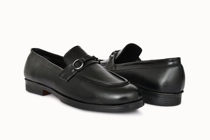 Classic Slip-on for Men with Braided Buckle | Black