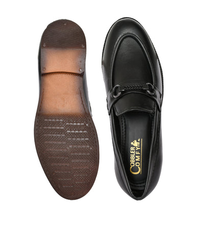 Classic Slip-on for Men with Braided Buckle | Black