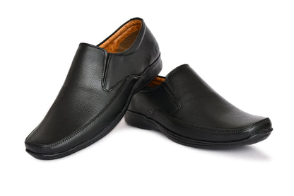 Neat Slit Clean Look Moccasins for Men | Black