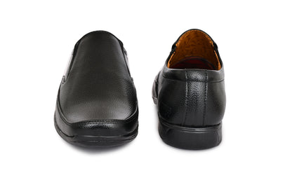 Neat Slit Clean Look Moccasins for Men | Black