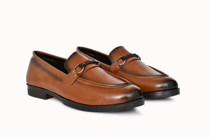 Classic Slip-on for Men with Braided Buckle | Tan