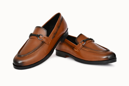 Classic Slip-on for Men with Braided Buckle | Tan