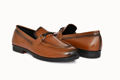 Classic Slip-on for Men with Braided Buckle | Tan