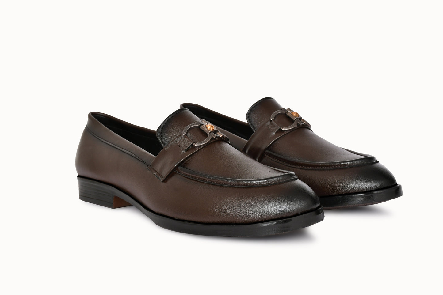 Classic Slip-on for Men with Horse Shoe Buckle | Brown