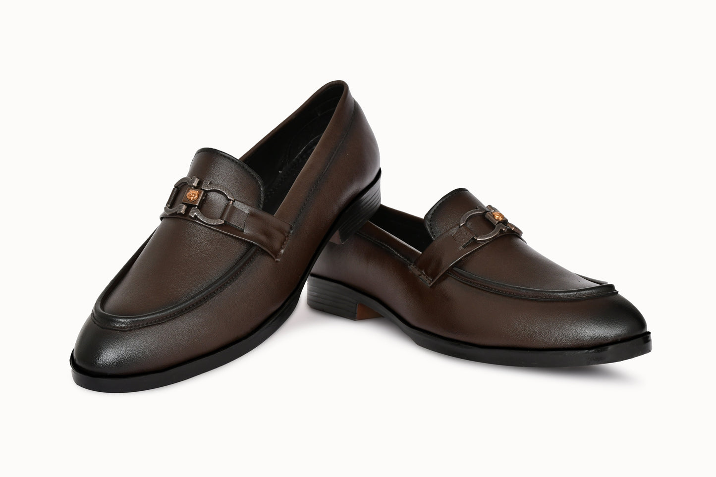 Classic Slip-on for Men with Horse Shoe Buckle | Brown