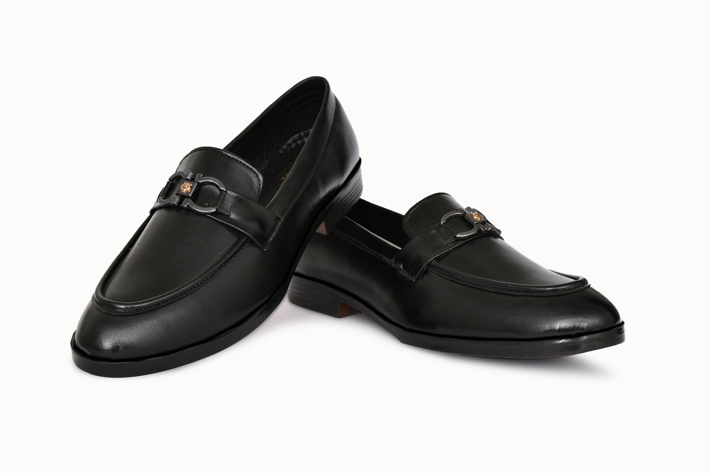 Classic Slip-on for Men with Horse Shoe Buckle | Black