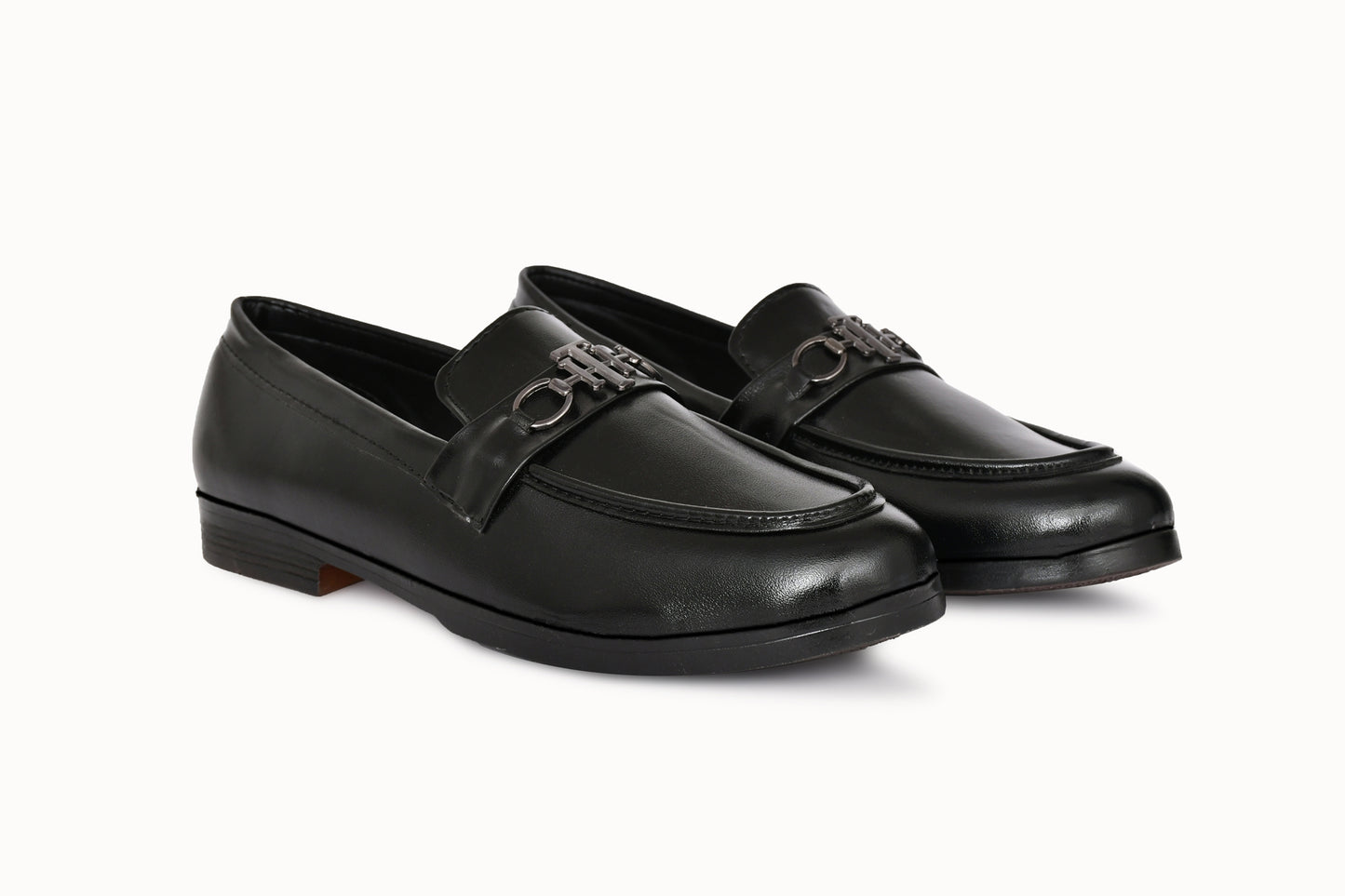 Semi-formal Slip-on for Men with Metallic Buckle | Black