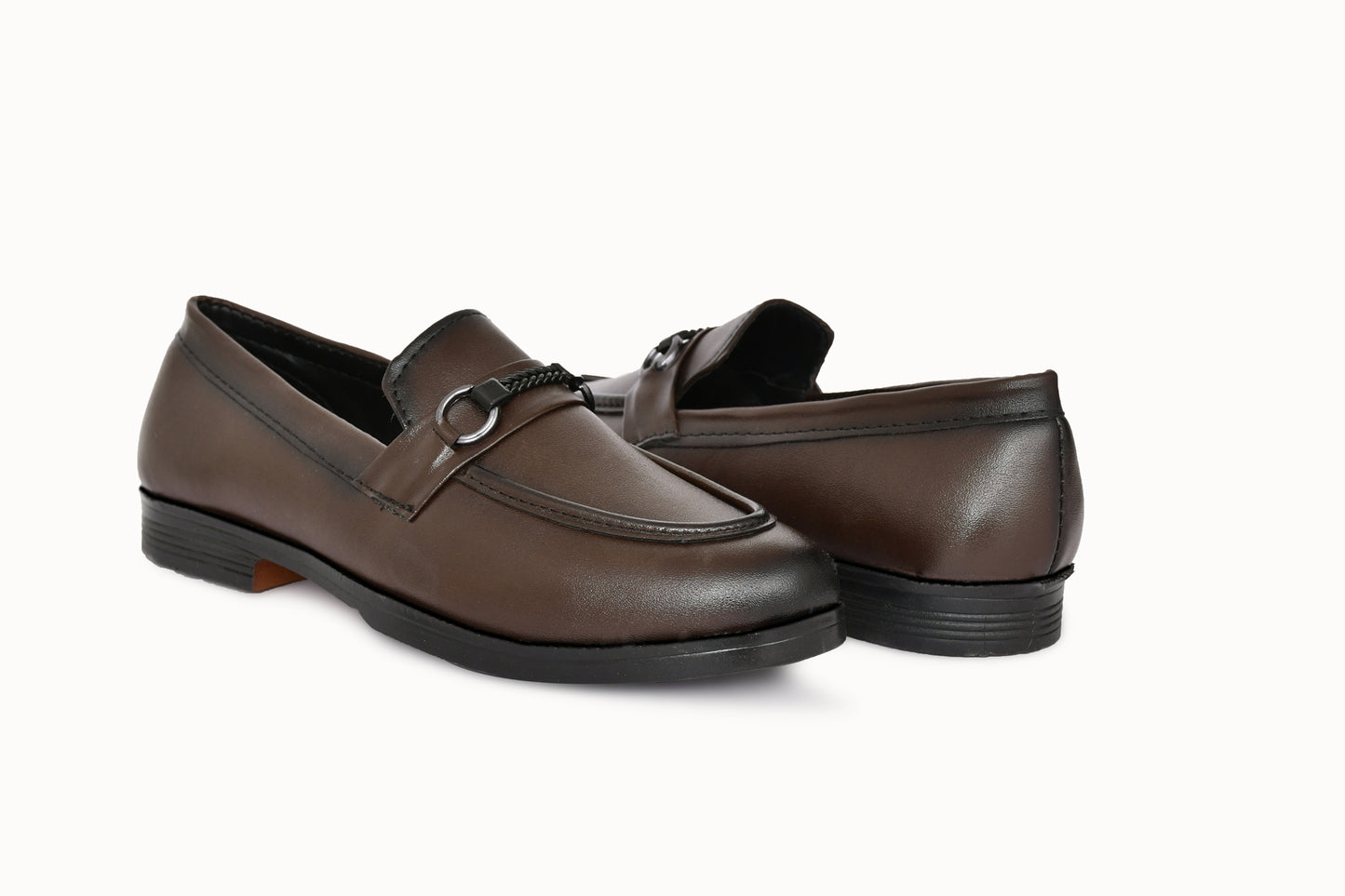 Classic Slip-on for Men with Braided Buckle | Brown