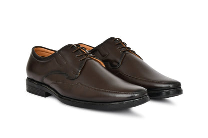 Pointed Toe Lace-up Derby Shoes for Men | Brown