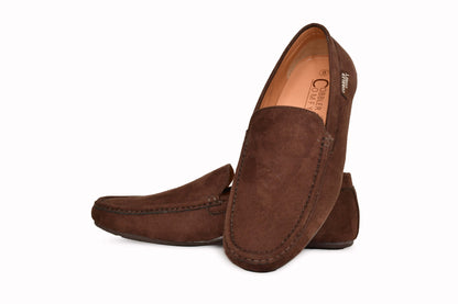 Classic Suede Moccasins for Men | Coffee