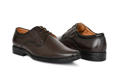 Pointed Toe Lace-up Derby Shoes for Men | Brown