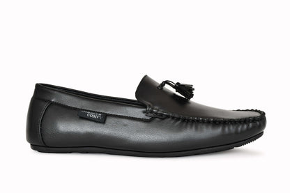 Tussled Moccasins for Men | Black