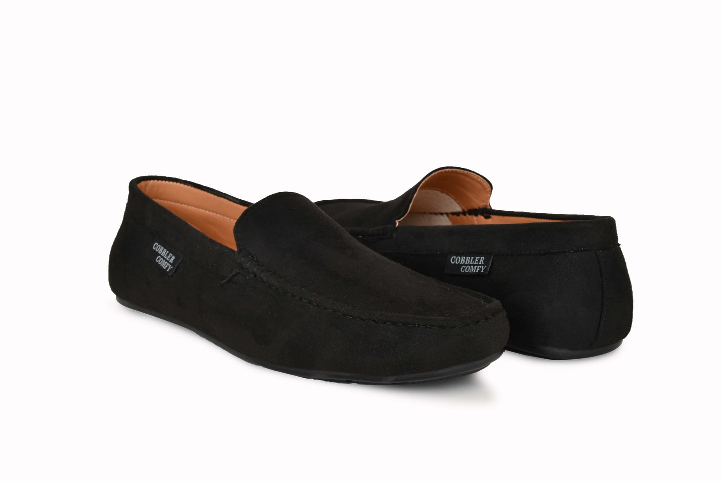 Classic Suede Moccasins for Men | Black