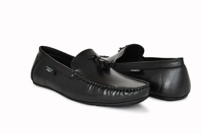 Tussled Moccasins for Men | Black