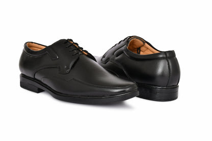 Classic Square-toe Lace-up Derby Shoes for Men | Black