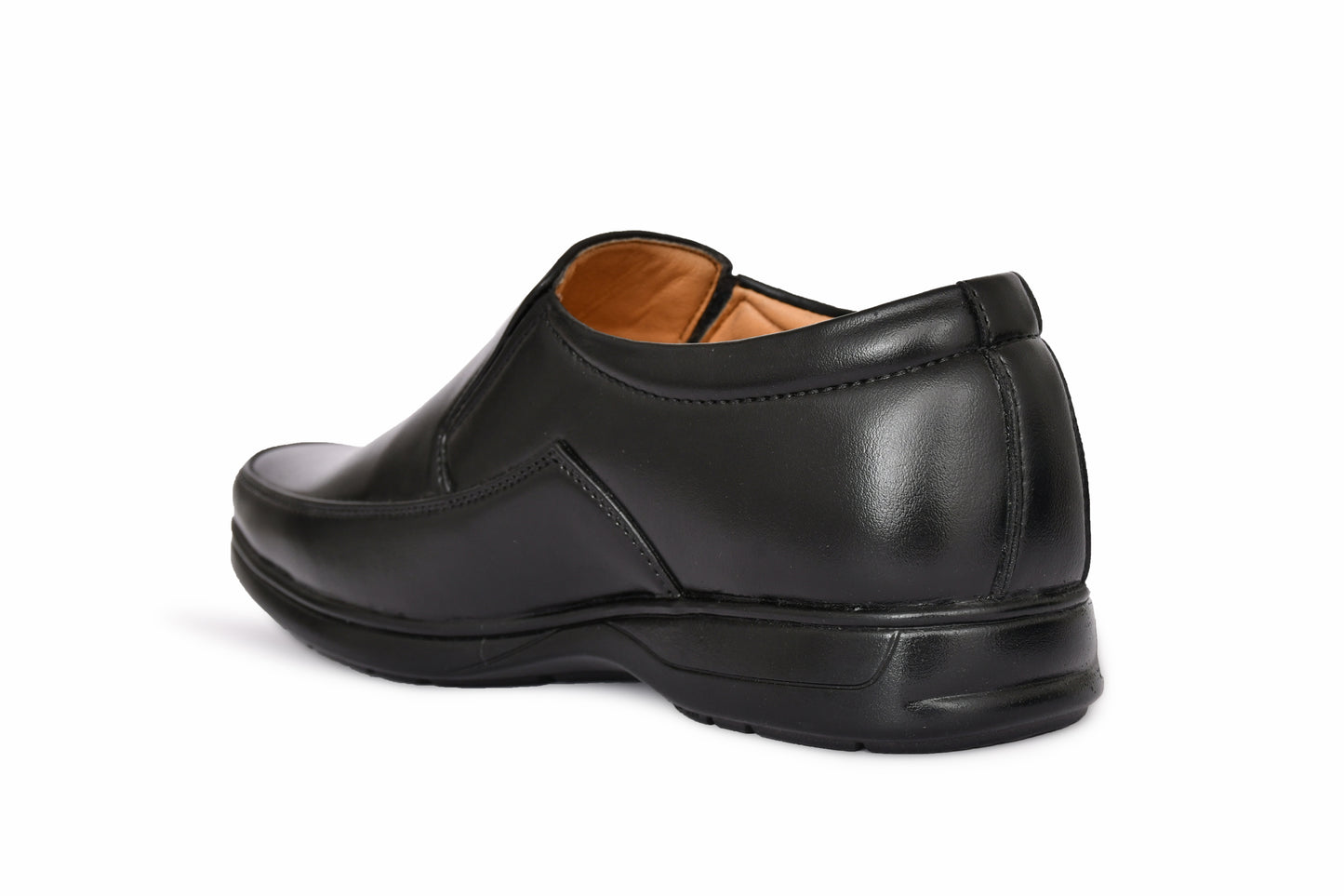 Classic Slip-on For Men with Neat Side Slit | Black