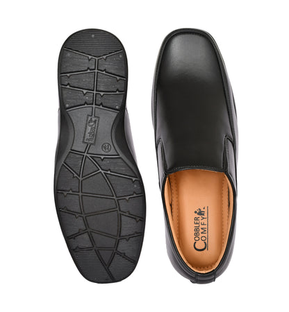 Classic Slip-on For Men with Neat Side Slit | Black