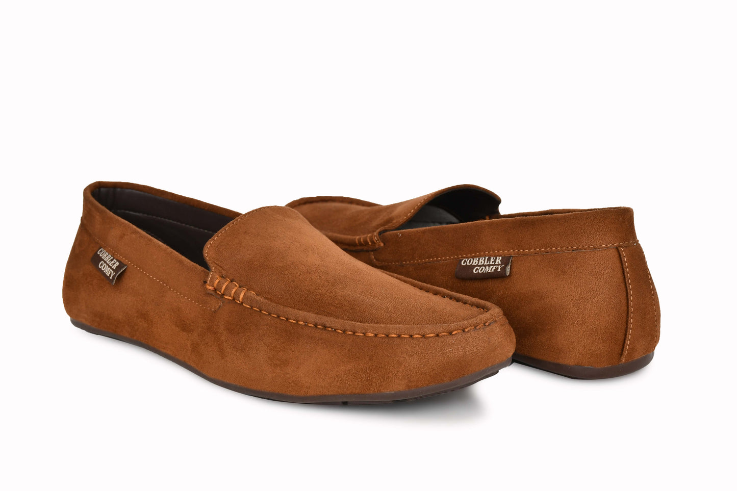 Classic Suede Moccasins for Men | Tan