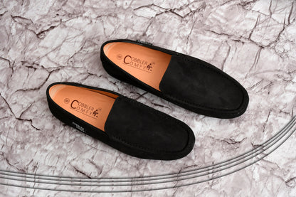 Classic Suede Moccasins for Men | Black