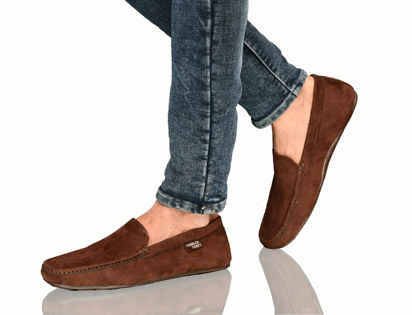 Classic Suede Moccasins for Men | Coffee