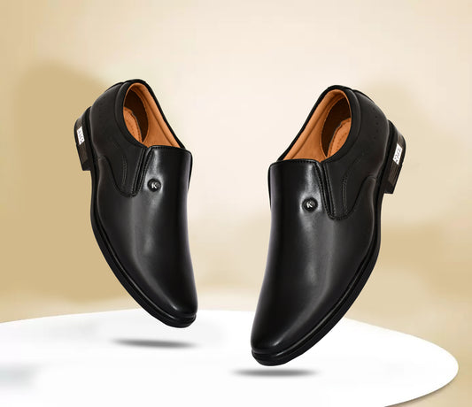 Classic Slip-on For Men with Stylish Side Stitch | Black