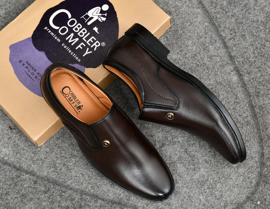 Classic Slip-on For Men with Stylish Side Stitch | Brown