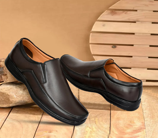 Classic Slip-on For Men with Neat Side Slit | Brown