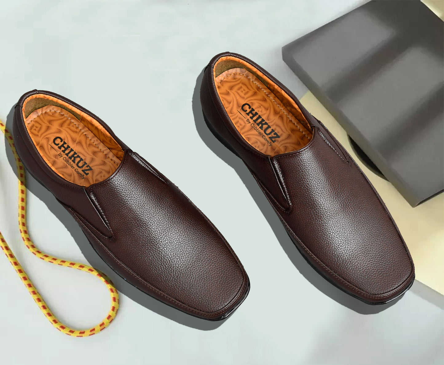 Neat Slit Clean Look Moccasins for Men | Coffee