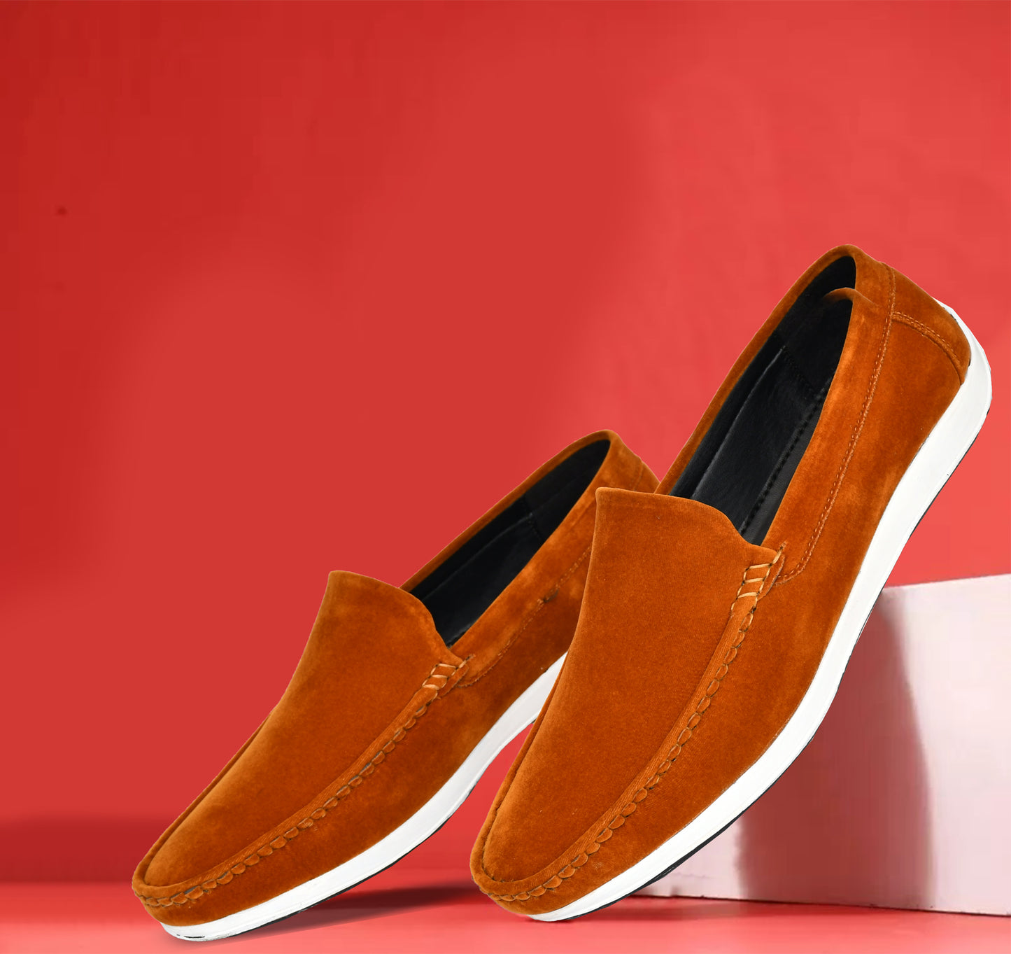 Velvet Classic Pull-on Loafer for Men | Tan