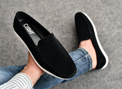 Velvet Classic Pull-on Loafer for Men | Black