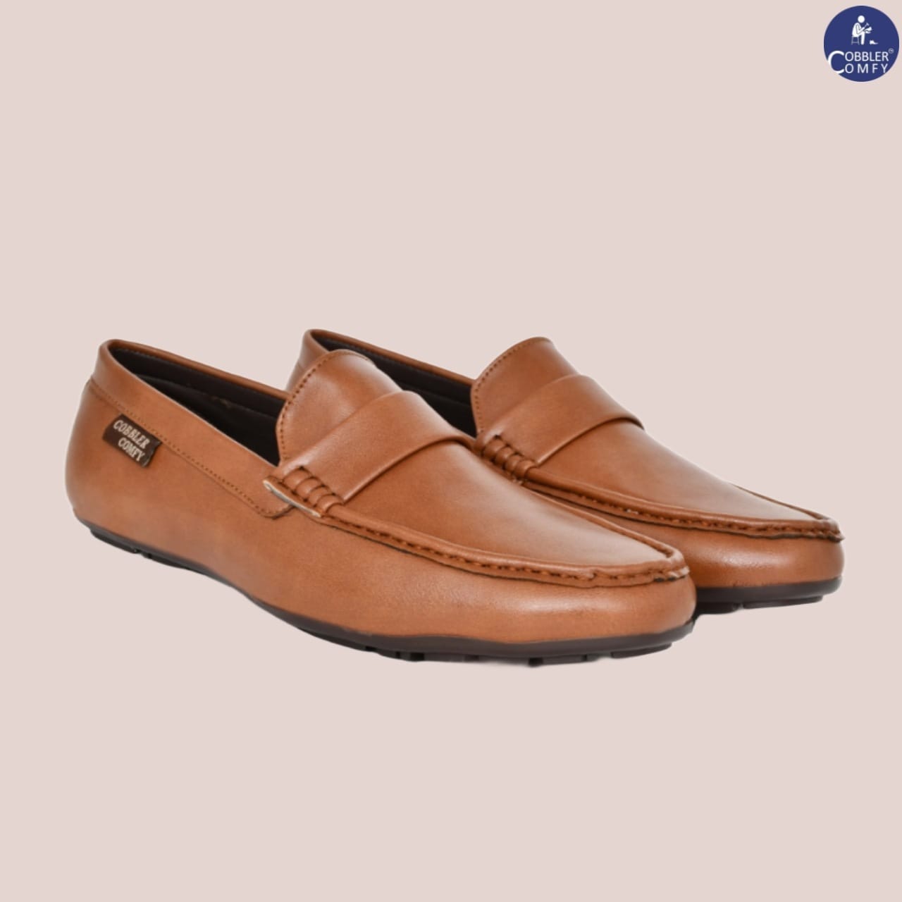 Classic Office-wear Moccasins for Men | Tan