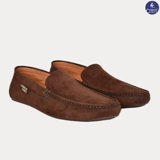 Classic Suede Moccasins for Men | Coffee