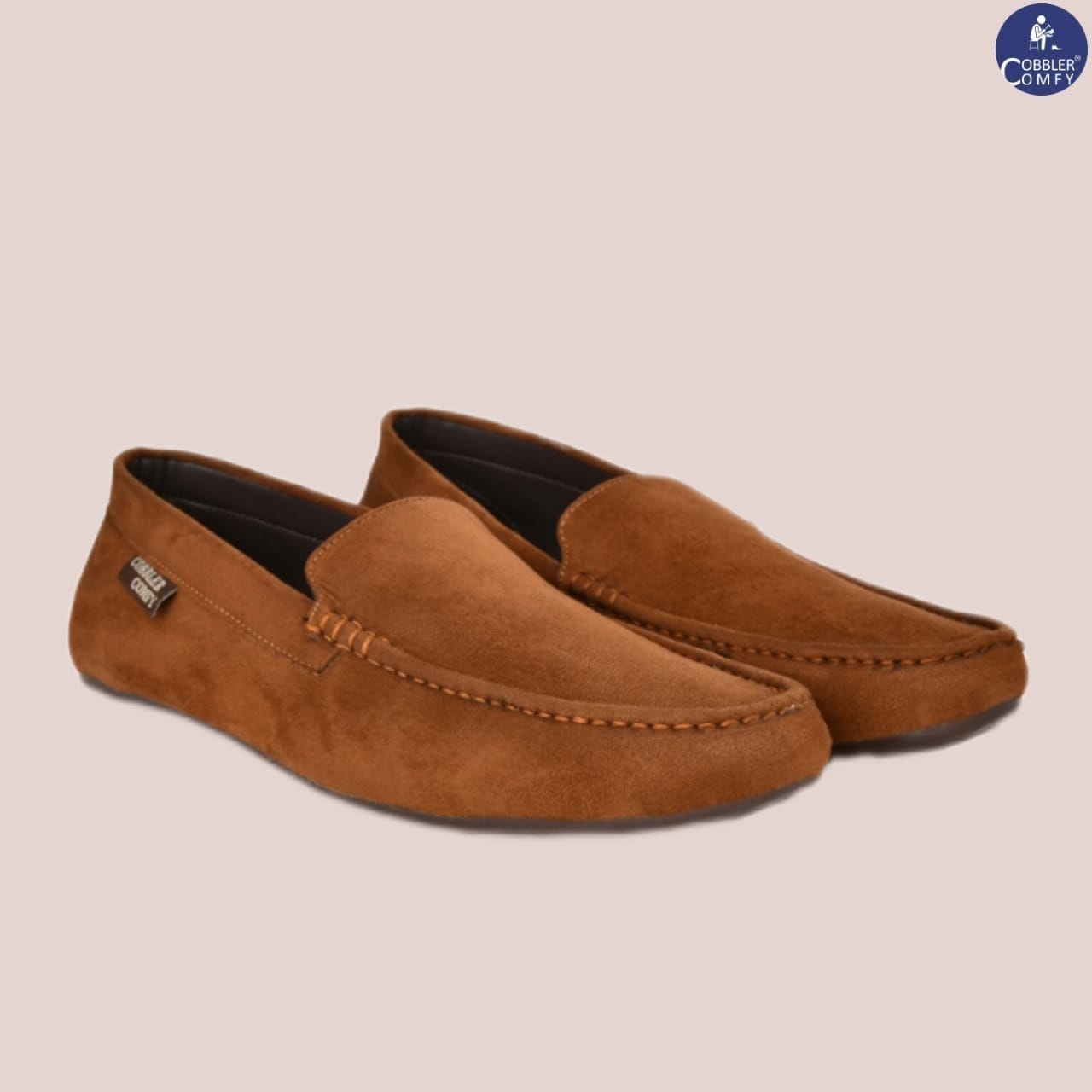 Classic Suede Moccasins for Men | Tan