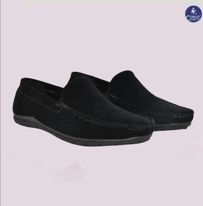 Velvet Pull-on Loafer for Men | Black