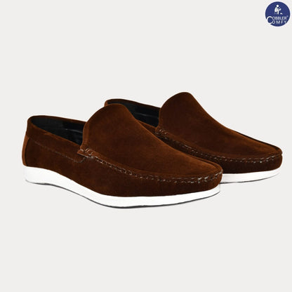 Velvet Classic Pull-on Loafer for Men | Coffee